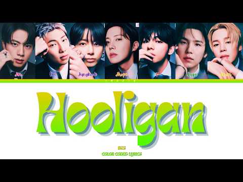 BTS Hooligan Colour Coded Lyrics Han Rom Eng