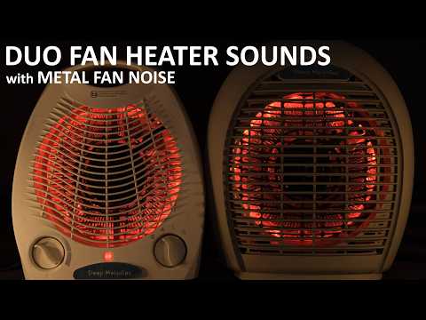 SLEEP WELL Duo Fan Heater Sounds With Metal Fan Noise For A Deep Sleep