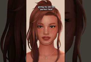 Giving My Sim The PERFECT Face The Sims 4 Sims Thesims4 Sims4 Shorts 