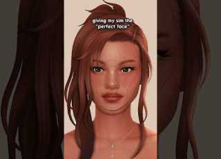 Giving My Sim The PERFECT Face The Sims 4 Sims Thesims4 Sims4 Shorts