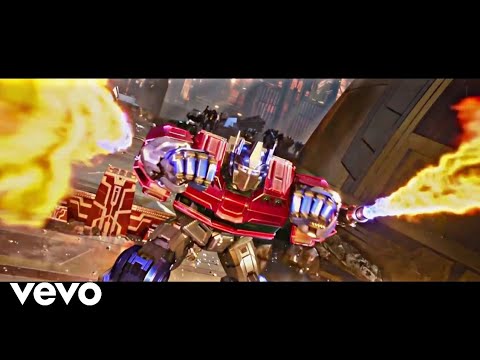 Katy Perry Kiss Me QUATTROTEQUE Remix Transformers One Optimus Prime Vs Megatrons