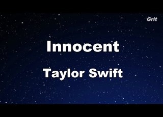  Innocent Taylor Swift Karaoke No Guide Melody