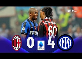 Milan 0 X 4 Inter Serie A 2009 10 Extended Goals Highlights ᴴᴰ