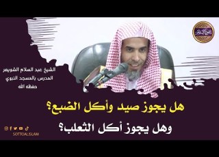  هل يجوز أكل لحم الضبع و هل يجوز أكل لحم الثعلب الشيخ د عبدالسلام الشويعر