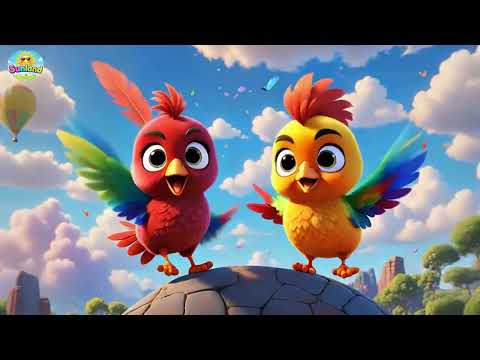 Little Rainbow Chicks Flying In The Sky Fun Animal Learning Song For Kids Sing Along Adventure