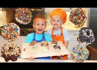 Caramel Popcorn DONUTS Family Fun Pack Cooking