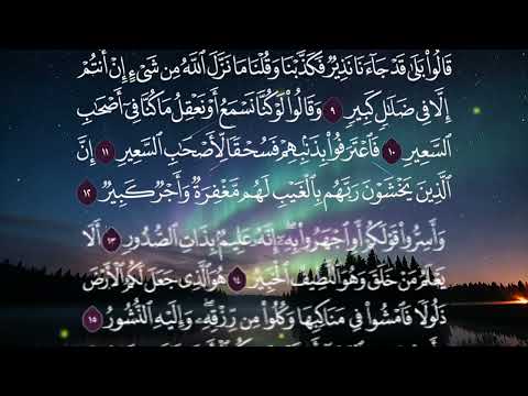 سورة الملك كاملة بصوت المقرء الشيخ هادي فايد