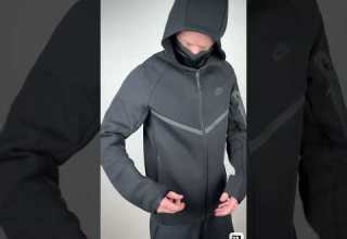 Зип Худи Nike Tech Fleece 2025 Hoodie Black Techfleece Nike Drill Niketech Streetwear