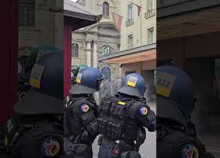  Eighteen Swiss Police Officers Injured In Pro Palestinian Protest REUTERS