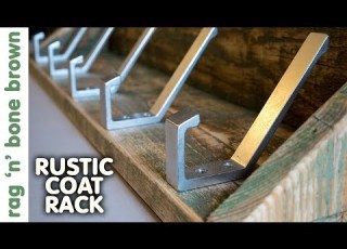  Making A Rustic Coat Rack With Shelf Pallet Wood Project