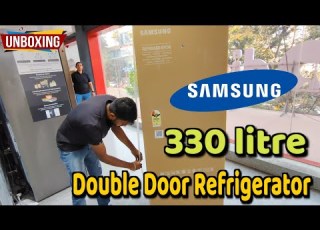 Samsung 330 Litre Double Door Refrigerator 2026 Model RT34HG5A42BXHL Unboxing