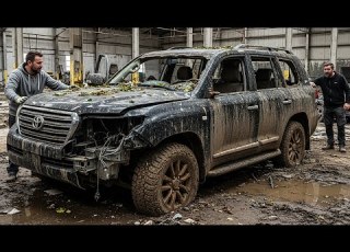  Full Car Restoration Land Cruiser VX R Rebuilt After 370 000 KM Complete Revival