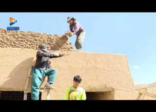 خانه نو پخسه یی جور مونن بخیر سیل کنین که ا ستا چه رقم پ خسه دیوال مونه ماشالله