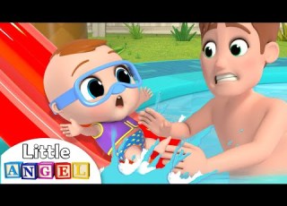  Baby John Goes Swimming Little Angel Kids Songs Nursery Rhymes