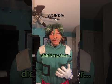 POV Deku Only Has 28 Words Mha Cringe Myheroacademia Comedy Funny