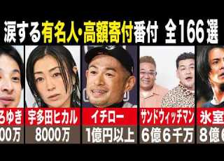  世界が泣いた 東日本大震災で超高額寄付をした有名人ランキング 116選