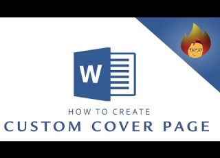  How To Create A CUSTOM COVER PAGE MICROSOFT WORD