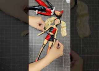 Let S Make Harley Quinn Halloween Costume Barbie Barbiedoll Artandcraft Shorts Harleyquinn