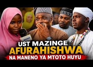 KUMEKUCHA MTOTO WA MIAKA 6 AONESHA UJASILI AKIWA NA USTADH MAZINGE WATU WA KOLO HII NDIO FURAHA YAO