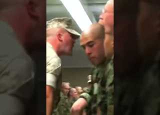  USMC Officer Candidate Bumps Into Drill Instructor USMC OCS Military Training