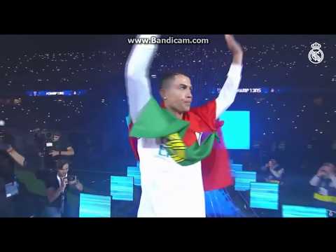Cristiano Ronaldo In Real Madrid S Champions League Celebration