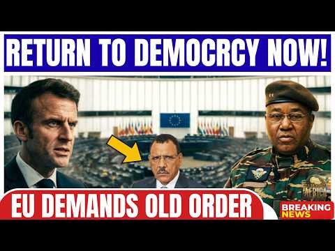 EU PARLIAMENT DEMANDS BAZOUM S RETURN NIGER PUSHES BACK
