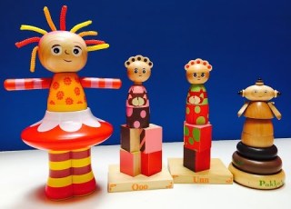 Wooden Stacking Upsy Daisy Makka Pakka And Tomliboos Toys In The Night Garden