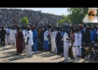  ALLAHU AKBAR Yanda Dubban Mutane Sukayi Sallar Jana Izar Sheikh Dahiru Daga Farko Zuwa Karshe