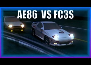  INITIAL D AE86 VS FC3S HIGH QUALITY
