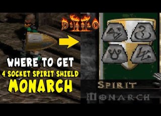 Easy Way To Get 4 Socket Spirit Monarch Shield For Spirit Runeword In Diablo 2 Resurrected D2R