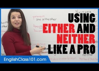 Learn English Either Vs Neither