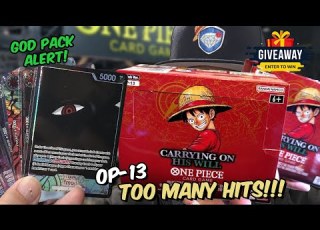 WE FINALLY PULLED A GOD PACK One Piece TCG Booster Box Opening OP 13 Carring On His Will ENGLISH