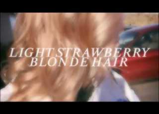  ꨄ 𝑆𝑡𝑟𝑎𝑤𝑏𝑒𝑟𝑟𝑦 ꨄ Light Strawberry Blonde Hair Subliminal Neige