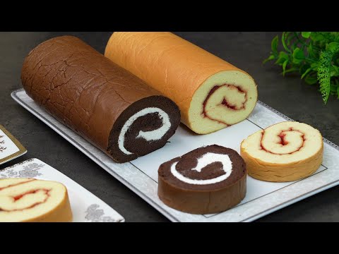 اسهل وصفة للسويسرول اقتصادية عائلية وناجحة من اول مرة