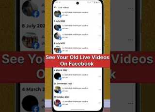 How To See My Old Live Videos On Facebook Facebook Live Video Not Showing Shorts Facebooklive