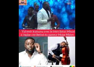 Yahweh Kumama Avec Le Frère Fiston Mbuyi à L église Cité Bethel Du Pasteur Moise Mbiye