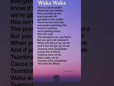 Waka Waka This Time For Africa Shakira Lyrics Wakawaka Lyrics