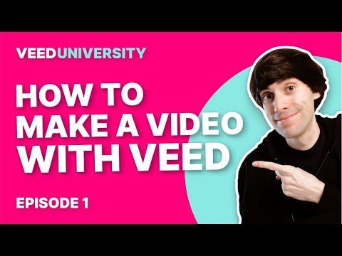 How To Make A Video Online Intro VEED Io For Beginners Course Part 1