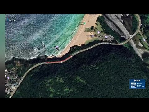 Kamehameha Hwy Lane To Close Near Waimea Bay For Slope Stabilization