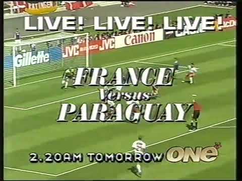 1998 Advert For France Vs Paraguay FIFA World Cup On New Zealand TV 1998 Advert For France Vs Paraguay FIFA World Cup On New Zealand TV