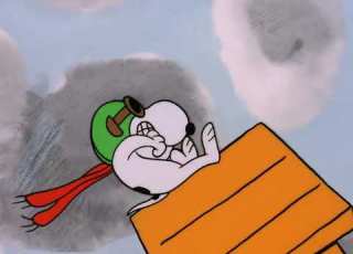 Hang On Snoopy By The McCoys Peanuts WWI Fighter Ace