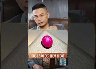  Cận Cảnh Siêu Sao Ruby 11 2ct Cánh Sao Sắc Nét Hiếm Có IRUBY