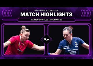Sofia Polcanova Vs Jia Nan Yuan WS R32 WTT Champions Doha 2026