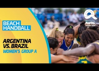 Beach Handball Argentina Vs Brazil Women S Group A Match ANOC World Beach Games Qatar 2019