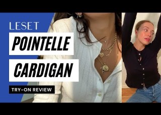 Leset Classic Pointelle Cardigan Review The Lobby