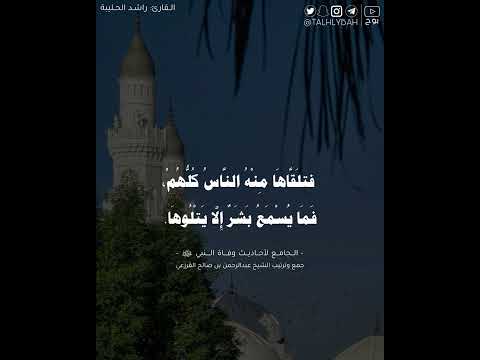 خطبة أبي بكر في وفاة النبي ﷺ راشد الحليبة خطبة أبي بكر في وفاة النبي ﷺ راشد الحليبة