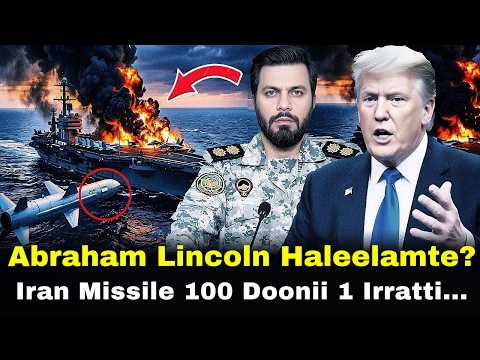 Iran Abraham Lincoln Haleelte Missile 100 Vs Doonii 1