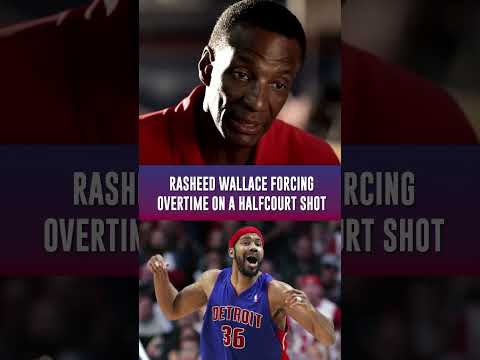 Rasheed Wallace Forced Overtime On Halfcourt Buzzer Beater Detroitpistons Detroitbasketball Nba