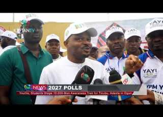 NEWS Youths Students Stage 10 0000 Man Awareness Trek For Tinubu Adeola In Ogun