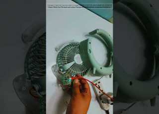 ترمیم ساده و آسان پنکه رومیزی رنگارنگ Easy Repairing Of Colorful Fan Destop Repai Desktop Fan